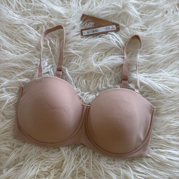 Skims Fits Everybody Strapless Bra Mica Size 34DD - Picture 3 of 6